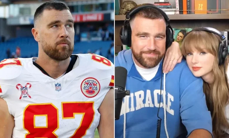 Travis Kelce Says 'Taylor's Gonna Kill Me' for Not Understanding 'Wood' Song Reference