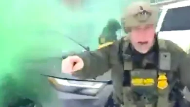 Trump Goon Bovino Launches Smoke Bomb in His Own Face