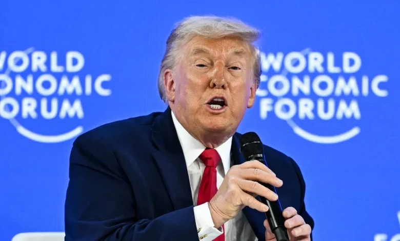 Trump Touts US Stock Outlook at Davos, Calls Recent Sell-Off 'Peanuts'