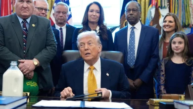 Trump says "killing in Iran is stopping," with "no plan for executions"