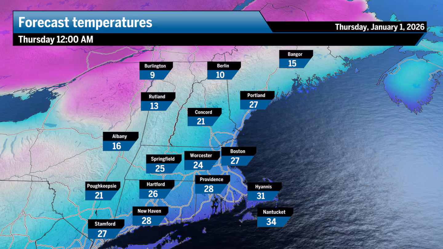 Tuesday sees brutal winds, bone-chilling temps. New Year’s Eve night is cold, with snow showers.