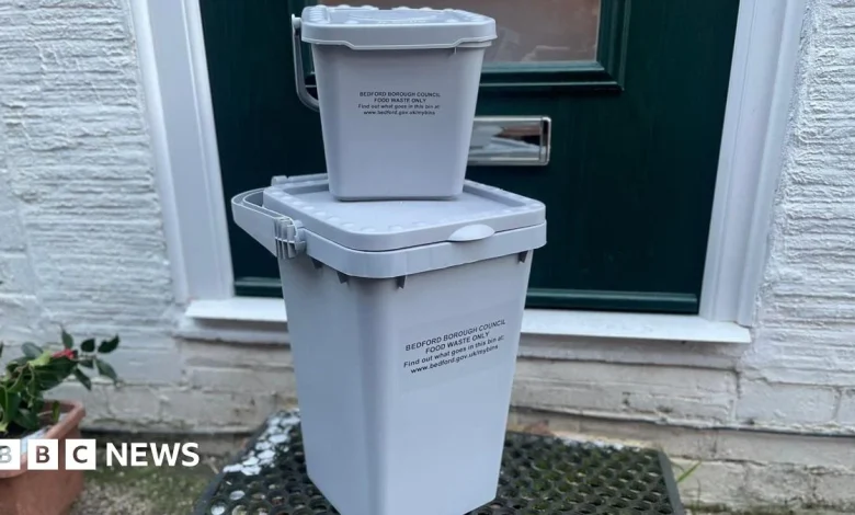 Two new grey waste bins delivered to Bedford residents