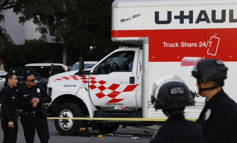 U-Haul truck drives into crowd at Westwood rally against Iran rulers