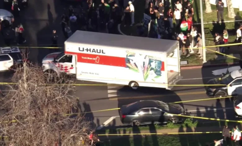 U-Haul truck drives into large crowd in Los Angeles during anti-Iranian regime rally