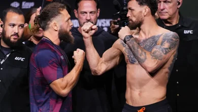 UFC 325 staredowns: Mauricio Ruffy shakes off Rafael Fiziev’s gab assault during final face off | Video