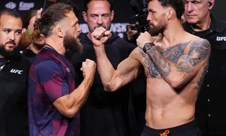 UFC 325 staredowns: Mauricio Ruffy shakes off Rafael Fiziev’s gab assault during final face off | Video