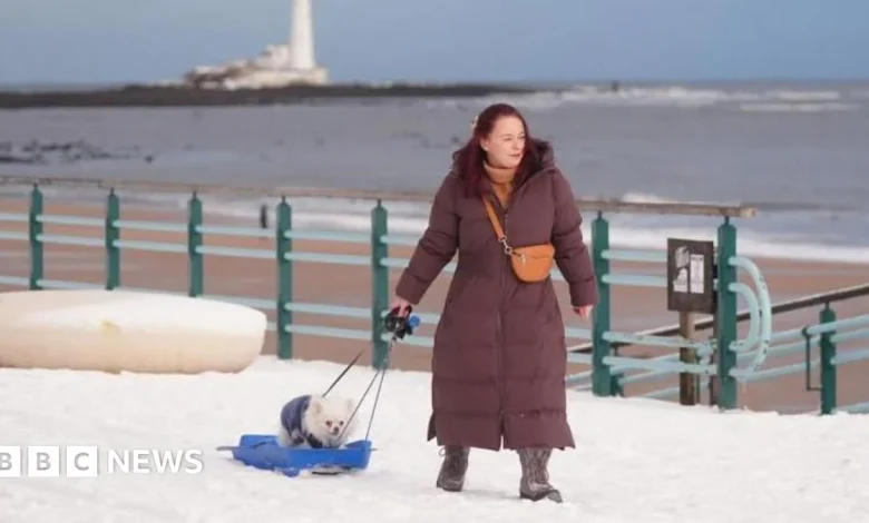 UK weather latest: Snow closes hundreds of schools as cold snap hits