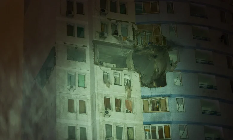 Ukraine sets fire to Russian oil depot after Moscow launches new hypersonic missile : NPR