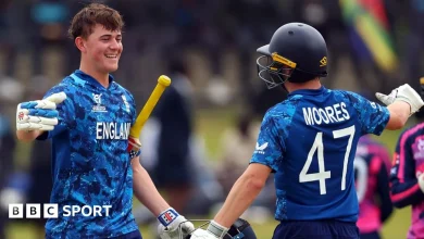 Under-19s Cricket World Cup: Ben Mayes hits 191 for England against Scotland