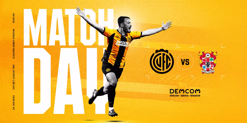 U's Matchday: Tranmere (H)