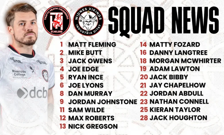 VIKINGS NAME SQUAD FOR THATTO HEATH CLASH