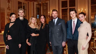 Victoria Beckham Receives French Knighthood, Stepping Out in Synchronized Style With Her Family