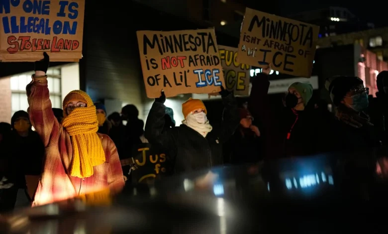 Video shows fatal Minnesota ICE shooting from officer's perspective : NPR