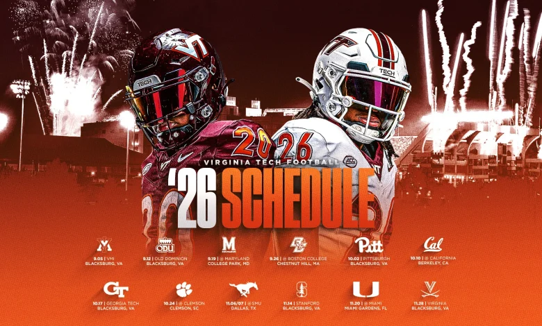 Virginia Tech's 2026 football schedule unveiled