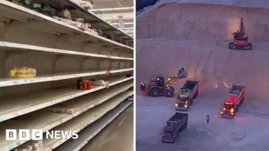 Watch: Empty shelves and road preparations as US readies for winter storm