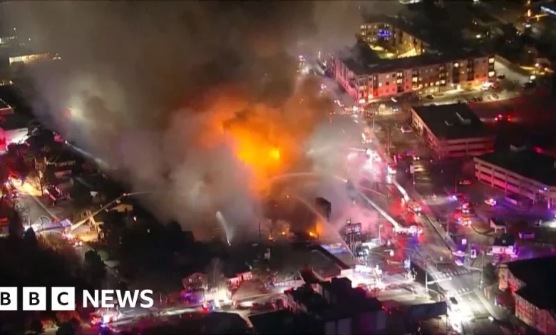 Watch: Over 100 firefighters on the scene of Denver blaze
