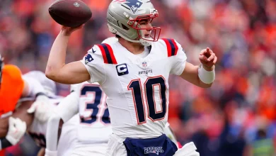 Watch: Patriots QB Drake Maye rushes for touchdown on Broncos defense