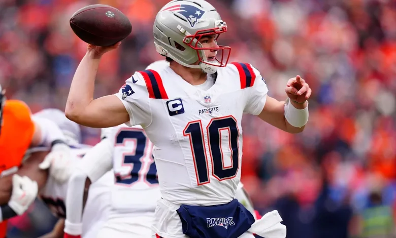 Watch: Patriots QB Drake Maye rushes for touchdown on Broncos defense