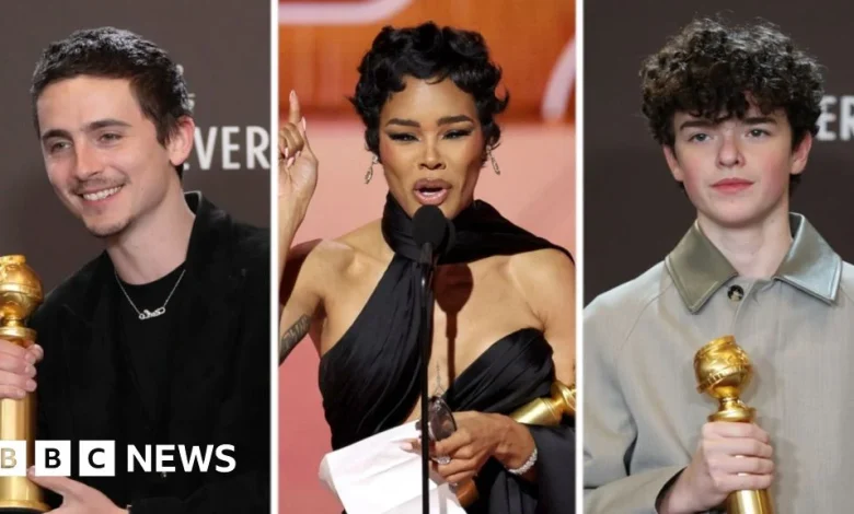 Watch: Timothée Chalamet, Teyana Taylor, Adolescence and other highlights from the Golden Globes