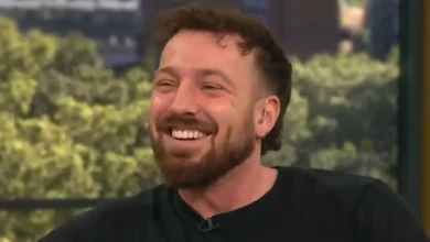 Watch awkward moment Sam Thompson is grilled about flirty DMs with Love Island's Helena Ford on live TV