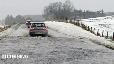 Weather risk brings flooding as snow warnings downgraded