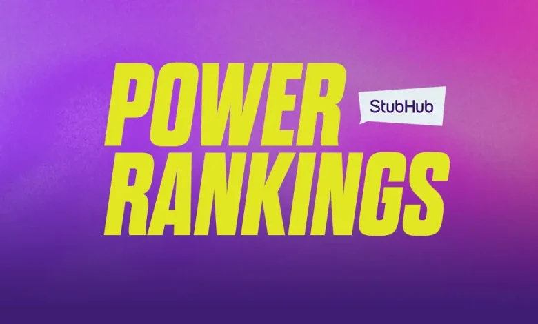 Week 9 StubHub Power Rankings