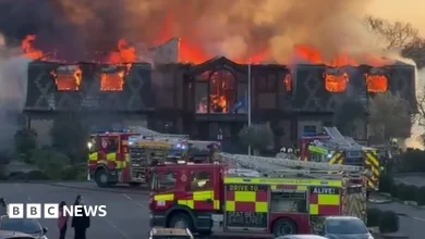 West Essex Golf Club fire is tackled by 60 firefighters