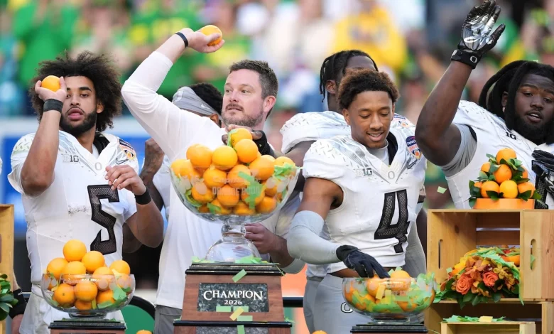 What Dan Lanning, Dante Moore, Brandon Finney said after No. 5 Oregon shut out No. 4 Texas Tech in Orange Bowl