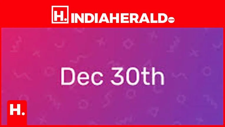 What is special about the 30th of December?