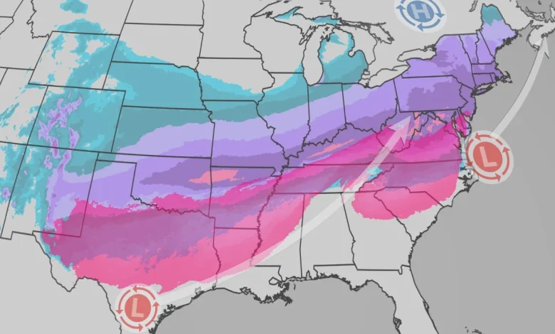 Winter Storm Targets 180 Million With Ice, Snow From Texas To Northeast