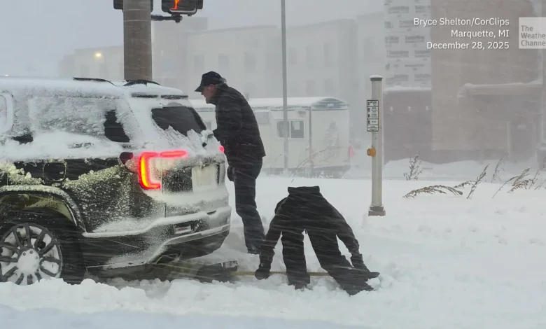 Winter Storm Unleashes 2 Feet Of Snow In Michigan