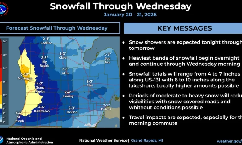 Winter Storm Warnings issued for 3 counties ahead of heavy incoming snow