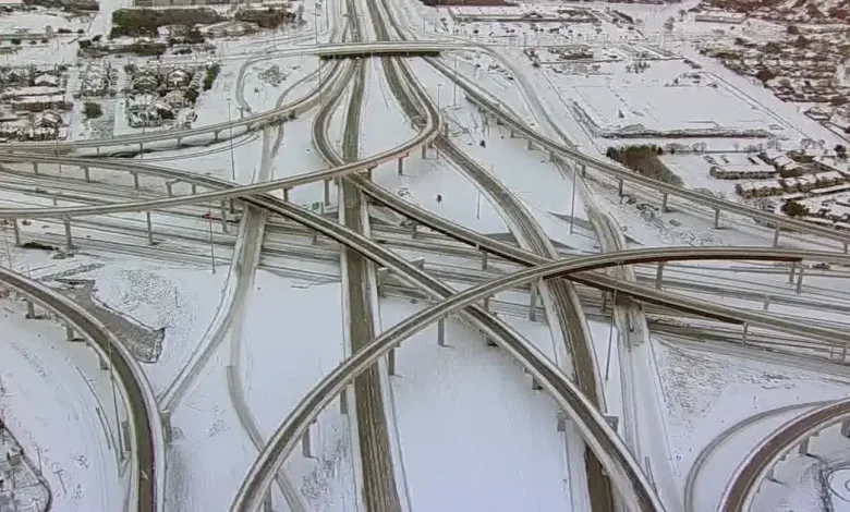 Winter storm: North Texas road conditions Monday