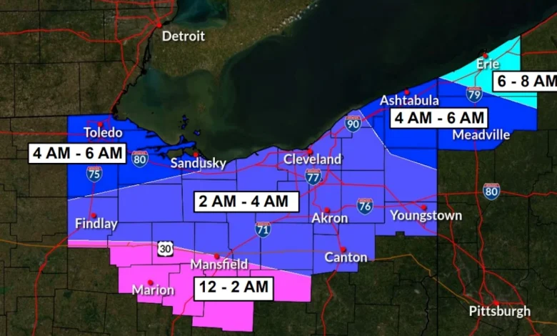 Winter storm timeline sharpens for Northeast Ohio: Here’s when the snow is expected to begin