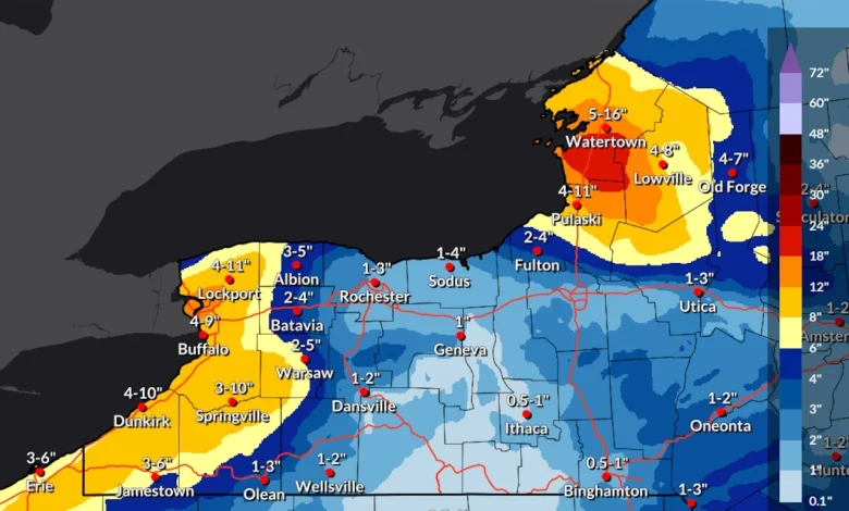Winter storm warning: Up to 4 feet of snow expected in Tug Hill region beginning Sunday