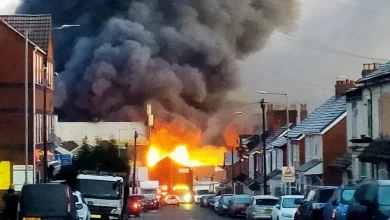 Wolverhampton fire: Huge inferno sends smoke billowing over city after 'explosions' heard