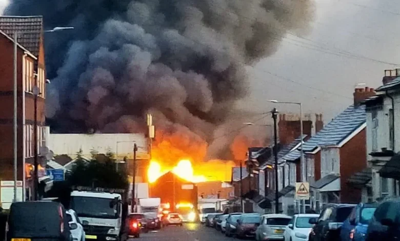 Wolverhampton fire: Huge inferno sends smoke billowing over city after 'explosions' heard