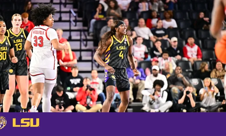 Women’s Basketball Defeats Georgia, 80-59; Collects First SEC Win – LSU