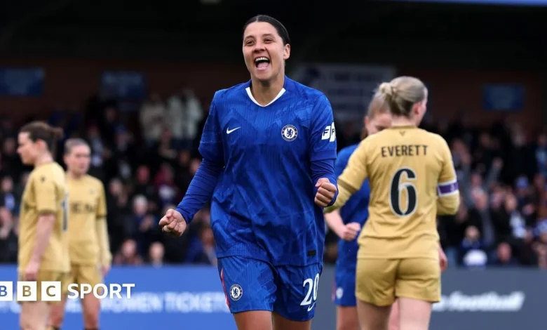 Women's FA Cup: Sam Kerr scores two as Chelsea beat Crystal Palace, London City defeat Sunderland