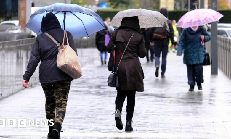 Yellow weather warning for rain issued for south east England