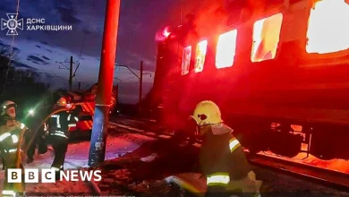Zelensky condemns deadly Russian drone strike on passenger train