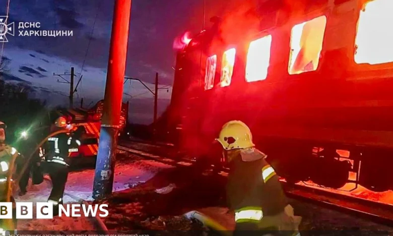 Zelensky condemns deadly Russian drone strike on passenger train