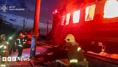 Zelensky condemns deadly Russian drone strike on passenger train