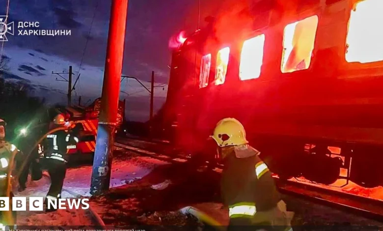 Zelensky condemns deadly Russian drone strike on passenger train