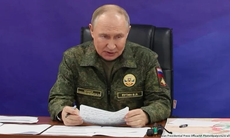 Путин в новогоднем обращении сделал акцент на войну