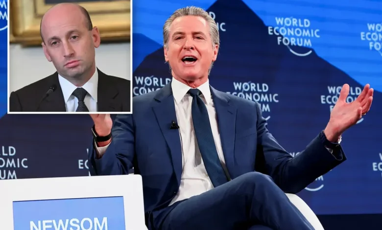 ‘Daddy’ Newsom takes page out of Trump’s crude insult arsenal, rips Stephen Miller