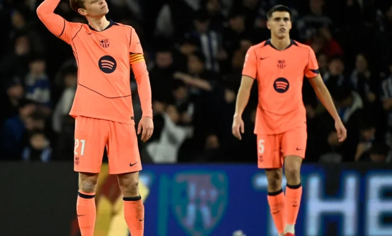 ‘He can’t behave like that’ - Frenkie de Jong blasts referee after Barcelona lose to Real Sociedad