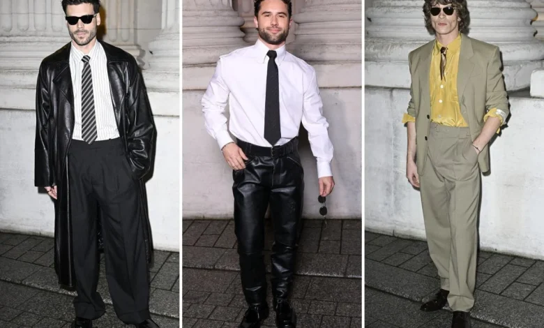 ‘Heated Rivalry’ cast attends Saint Laurent runway show in Paris