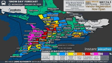 ‘Snow Day’ Forecast: Another Likely Day of School Bus Cancellations in Parts of Southern Ontario on Wednesday