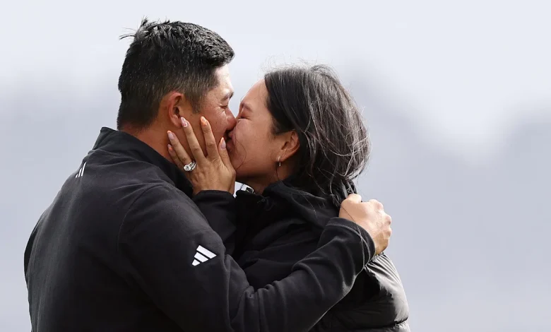 Collin Morikawa reveals wife Katherine is pregnant after Pebble Beach win